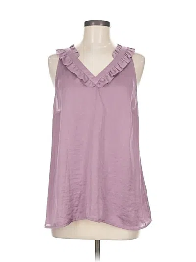 Pre-owned Cabi Sleeveless Blouse In Purple