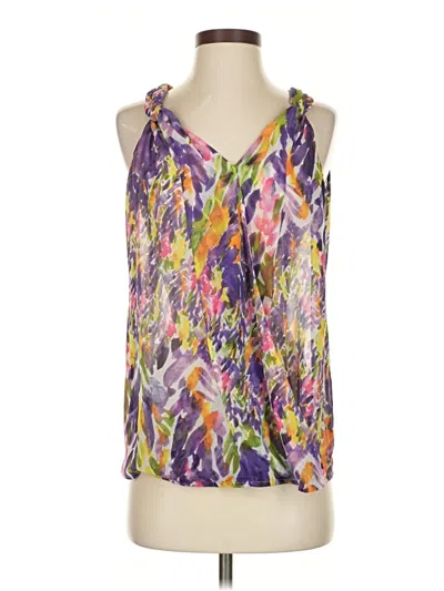 Pre-owned Cabi Sleeveless Blouse In Purple
