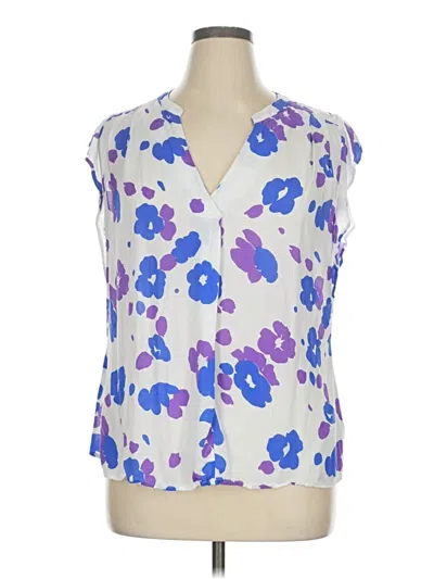 Pre-owned Cabi Sleeveless Blouse In Purple