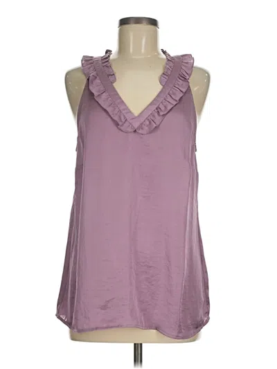 Pre-owned Cabi Sleeveless Blouse In Purple