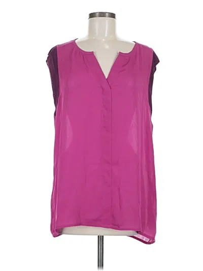 Pre-owned Cabi Sleeveless Blouse In Purple