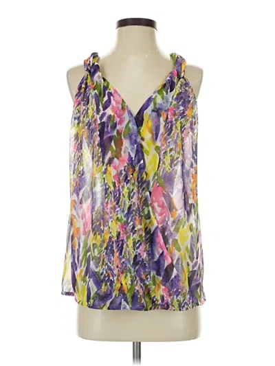 Pre-owned Cabi Sleeveless Blouse In Purple
