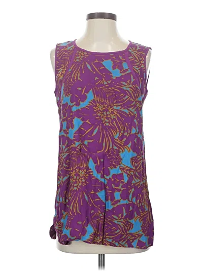 Pre-owned Cabi Sleeveless Blouse In Purple