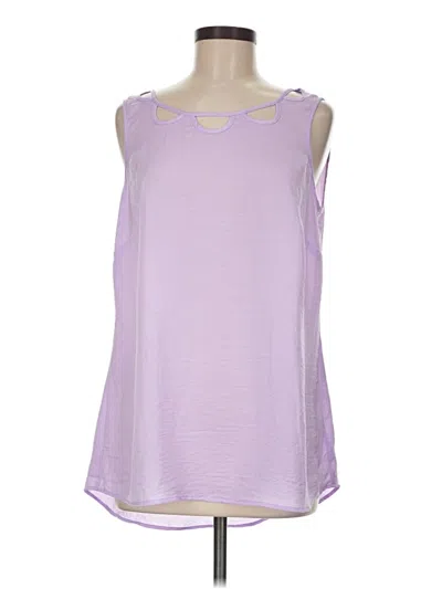 Pre-owned Cabi Sleeveless Blouse In Purple