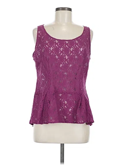 Pre-owned Cabi Sleeveless Blouse In Purple