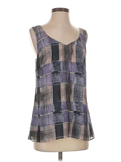 Pre-owned Cabi Sleeveless Blouse In Purple