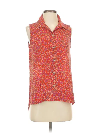 Pre-owned Cabi Sleeveless Blouse In Red