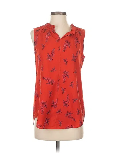 Pre-owned Cabi Sleeveless Blouse In Red