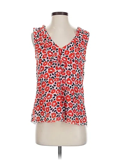 Pre-owned Cabi Sleeveless Blouse In Red