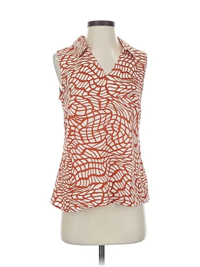 Pre-owned Cabi Sleeveless Blouse In Red