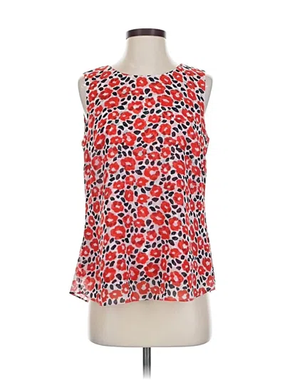 Pre-owned Cabi Sleeveless Blouse In Red
