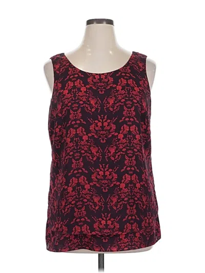 Pre-owned Cabi Sleeveless Blouse In Red