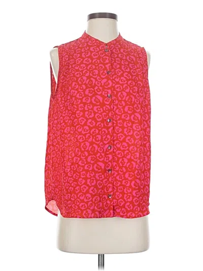 Pre-owned Cabi Sleeveless Blouse In Red