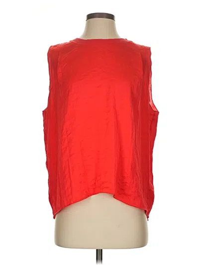Pre-owned Cabi Sleeveless Blouse In Red
