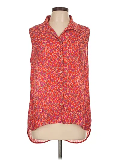 Pre-owned Cabi Sleeveless Blouse In Red