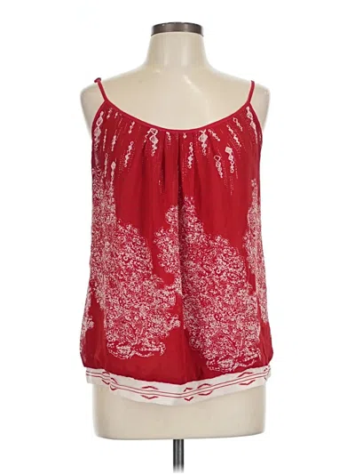 Pre-owned Cabi Sleeveless Blouse In Red
