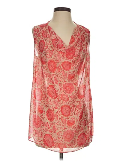 Pre-owned Cabi Sleeveless Blouse In Red