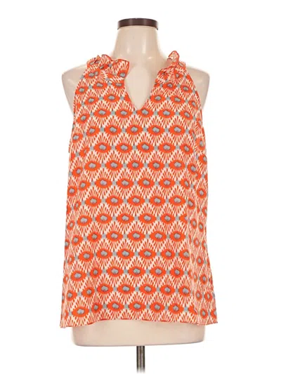 Pre-owned Cabi Sleeveless Blouse In Red