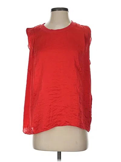 Pre-owned Cabi Sleeveless Blouse In Red