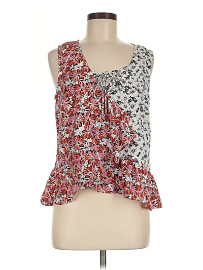 Pre-owned Cabi Sleeveless Blouse In Red