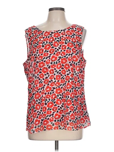 Pre-owned Cabi Sleeveless Blouse In Red