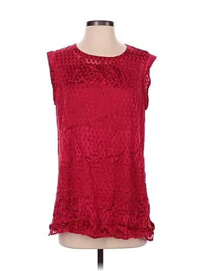 Pre-owned Cabi Sleeveless Blouse In Red