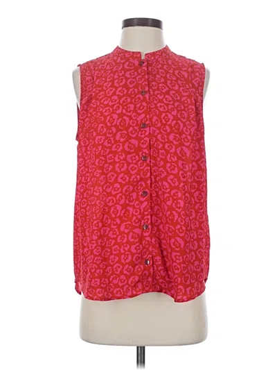 Pre-owned Cabi Sleeveless Blouse In Red