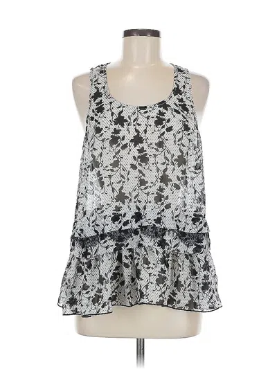 Pre-owned Cabi Sleeveless Blouse In Silver