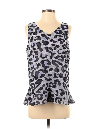 Pre-owned Cabi Sleeveless Blouse In Silver