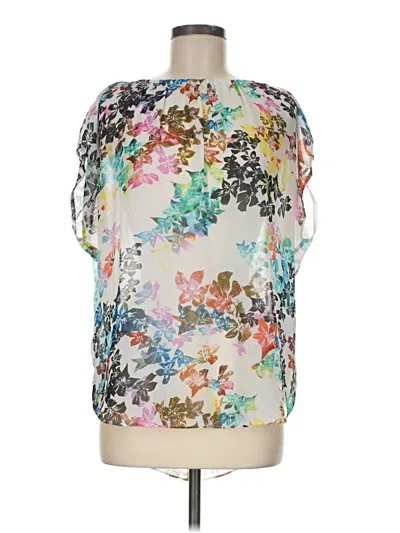 Pre-owned Cabi Sleeveless Blouse In Silver