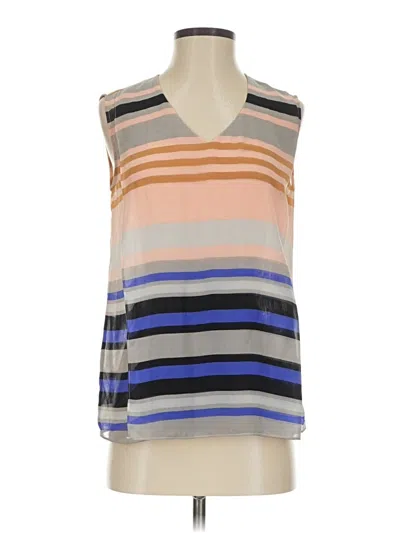 Pre-owned Cabi Sleeveless Blouse In Tan