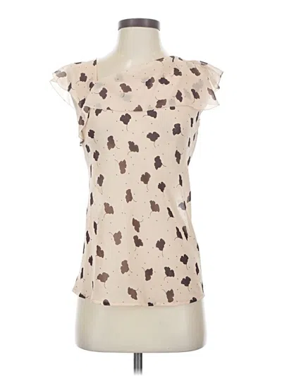 Pre-owned Cabi Sleeveless Blouse In Tan