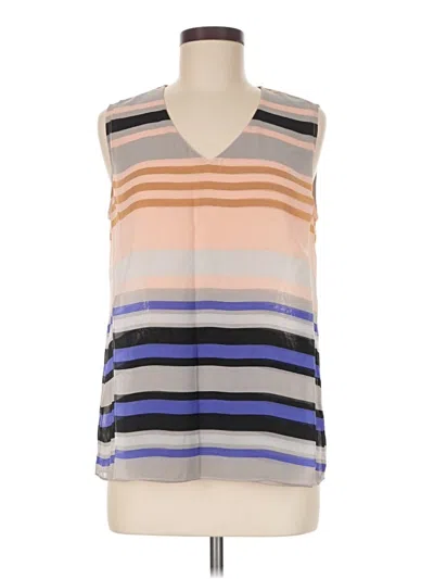 Pre-owned Cabi Sleeveless Blouse In Tan