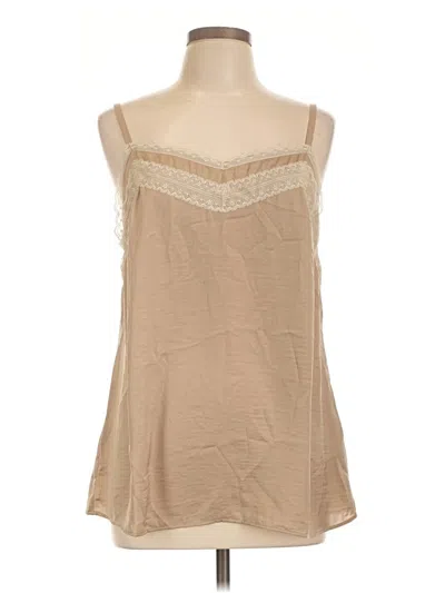 Pre-owned Cabi Sleeveless Blouse In Tan