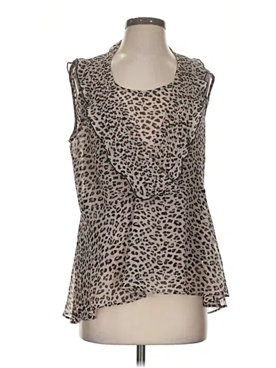 Pre-owned Cabi Sleeveless Blouse In Tan