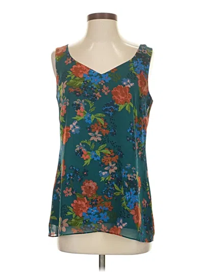 Pre-owned Cabi Sleeveless Blouse In Teal