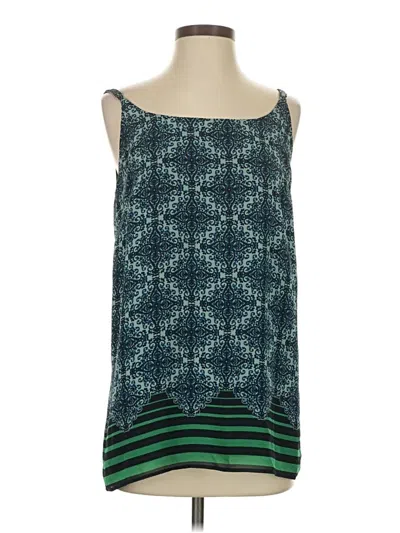 Pre-owned Cabi Sleeveless Blouse In Teal