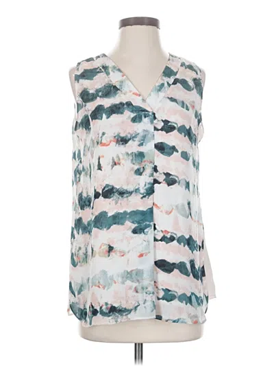 Pre-owned Cabi Sleeveless Blouse In Teal