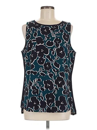 Pre-owned Cabi Sleeveless Blouse In Teal