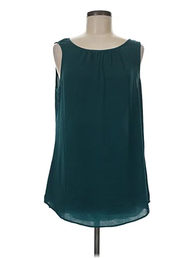 Pre-owned Cabi Sleeveless Blouse In Teal
