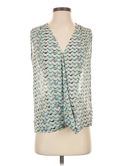 Pre-owned Cabi Sleeveless Blouse In Teal