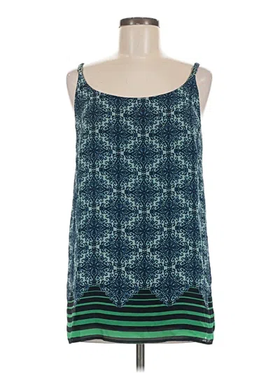 Pre-owned Cabi Sleeveless Blouse In Teal
