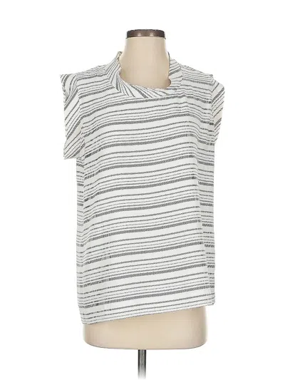 Pre-owned Cabi Sleeveless Blouse In White