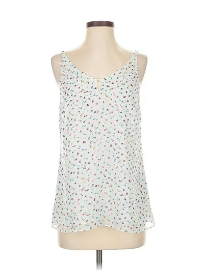 Pre-owned Cabi Sleeveless Blouse In White