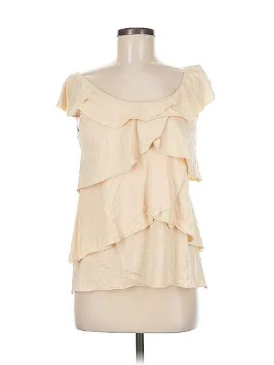 Pre-owned Cabi Sleeveless Blouse In White