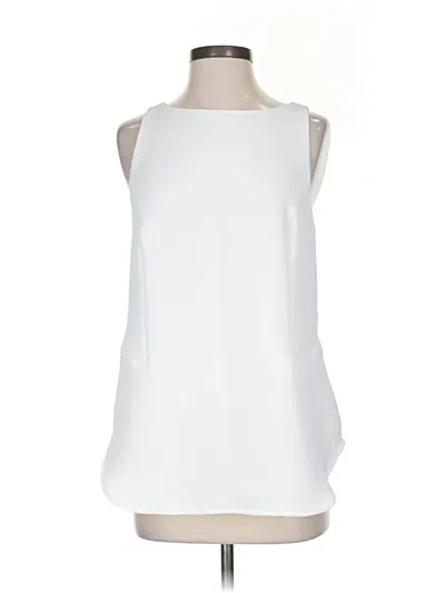 Pre-owned Cabi Sleeveless Blouse In White