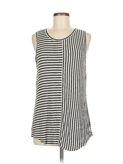 Pre-owned Cabi Sleeveless Blouse In White