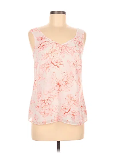 Pre-owned Cabi Sleeveless Blouse In White