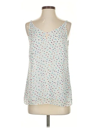 Pre-owned Cabi Sleeveless Blouse In White