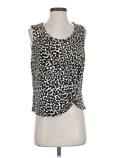 Pre-owned Cabi Sleeveless Blouse In White